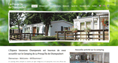 Desktop Screenshot of lescampingsduder.com