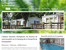 Tablet Screenshot of lescampingsduder.com